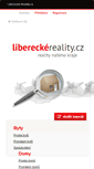 Mobile Screenshot of liberecke-reality.cz